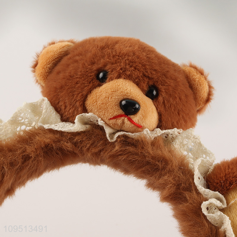 China supplier cartoon bear hair hoop hair accessories