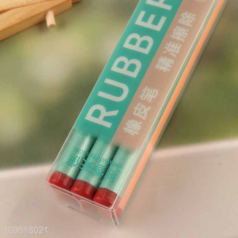 China supplier 6pcs school students eraser pen set