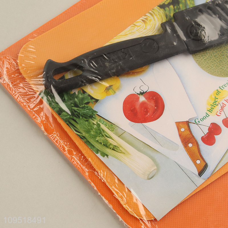 New arrival cutting board chopping blocks kitchen knife set