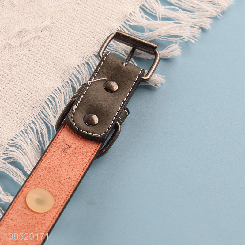 Good quality pu leather pet collar for sale