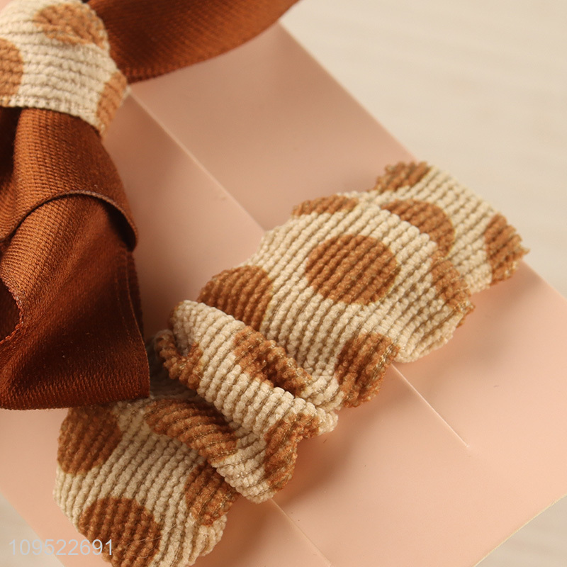 Hot sale women hair rope hair clips set