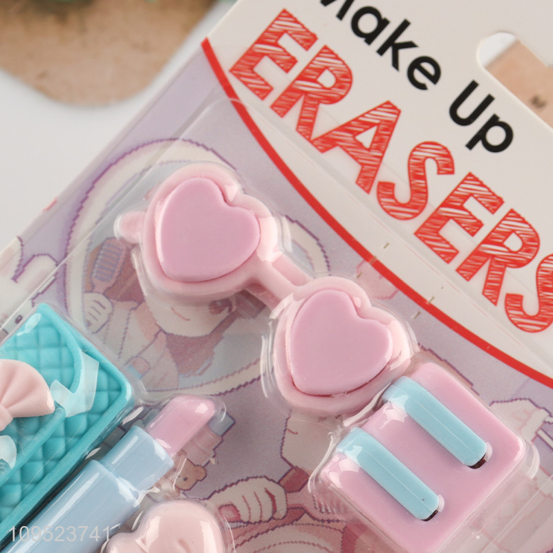 Best selling 5pcs eraser set for school kids