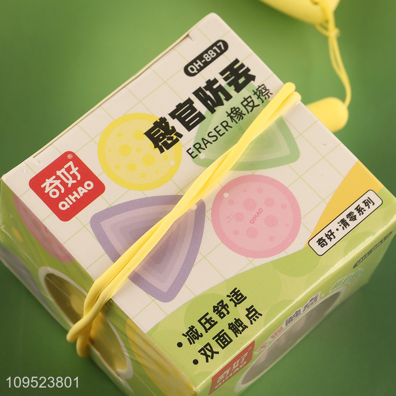 Hot sale 4pcs anti-lost erasers set