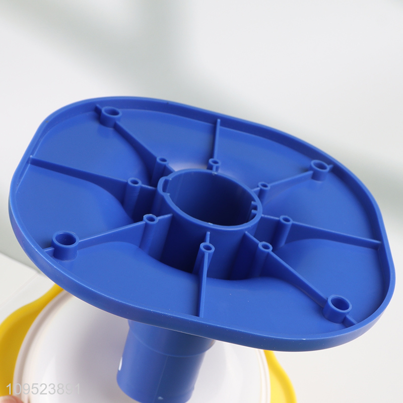 Low price sunflower shaped adjustable cat feeding bowl