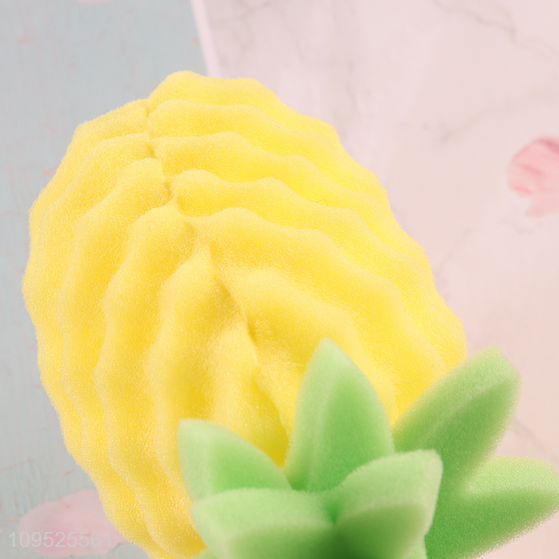 China factory 3D pineapple bath sponge shower sponge