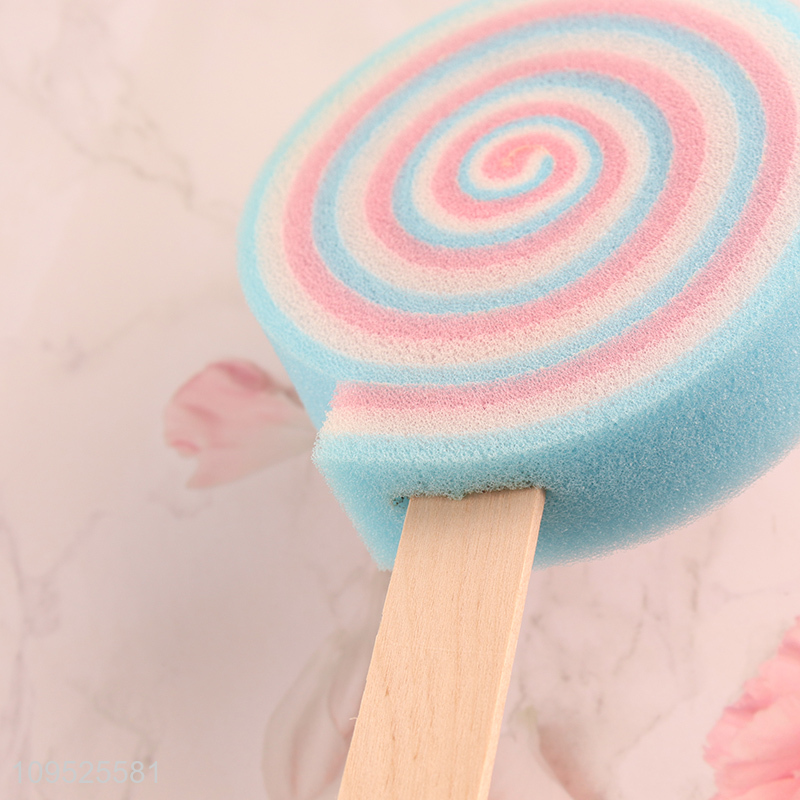 New product lollipop shaped bath sponge shower sponge