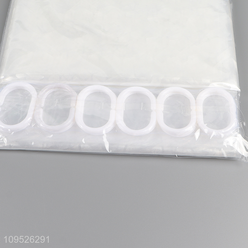 Good Quality Shower Curtain With Plastic Hooks