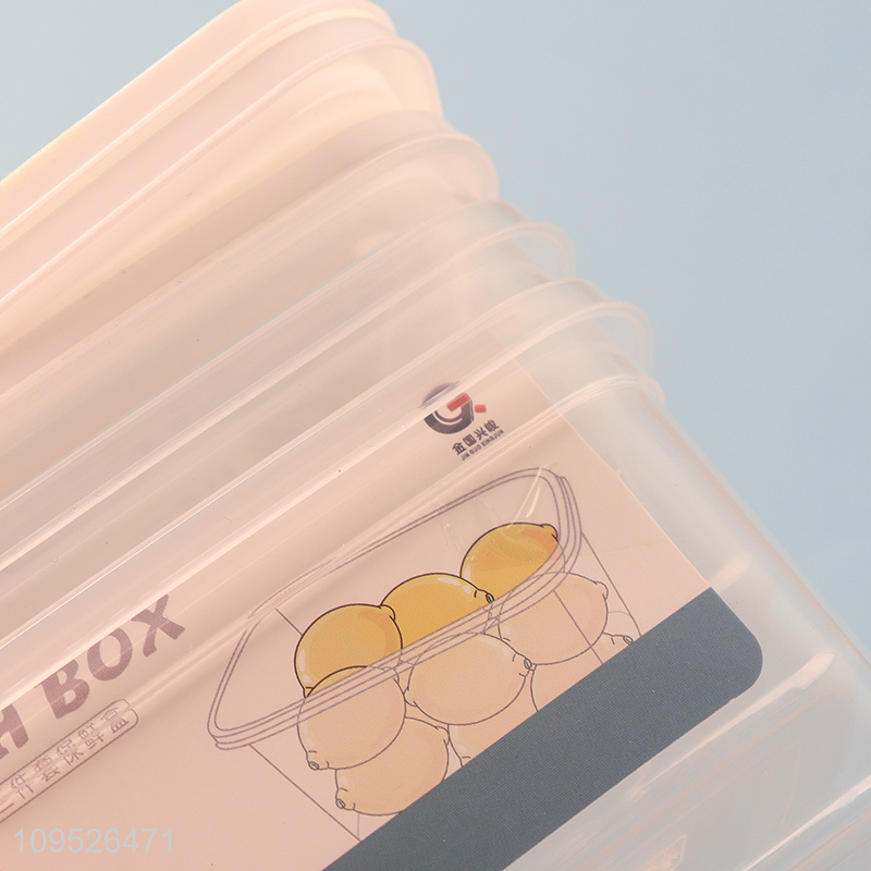 Low price rectangle food container preservation box set