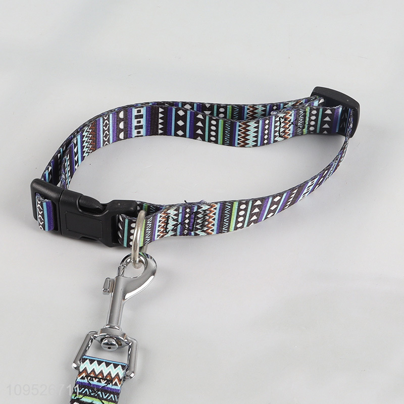 China products pet collar and leash set