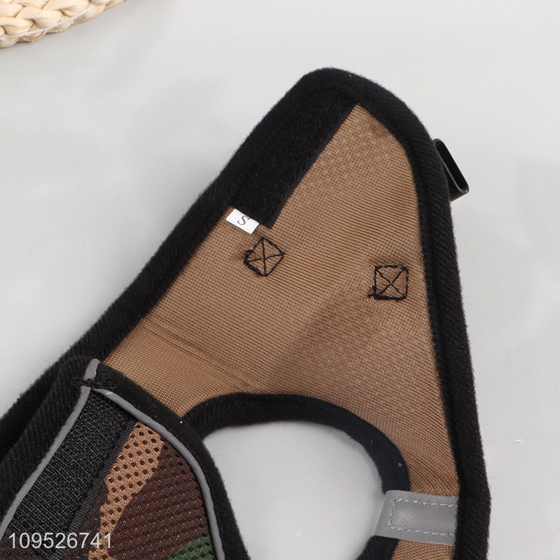 China wholesale breathable dog chest harness vest