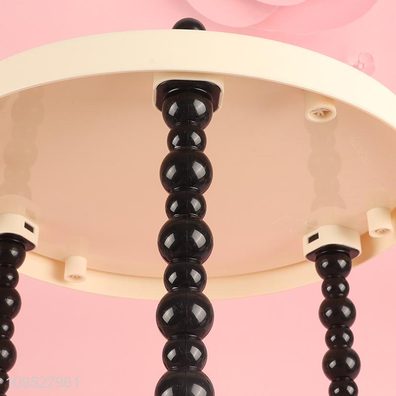 Top sale two-layer round desktop storage rack
