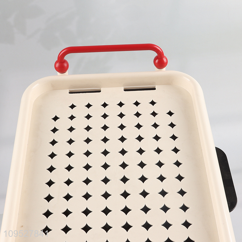 Low price 2-tier draining storage rack