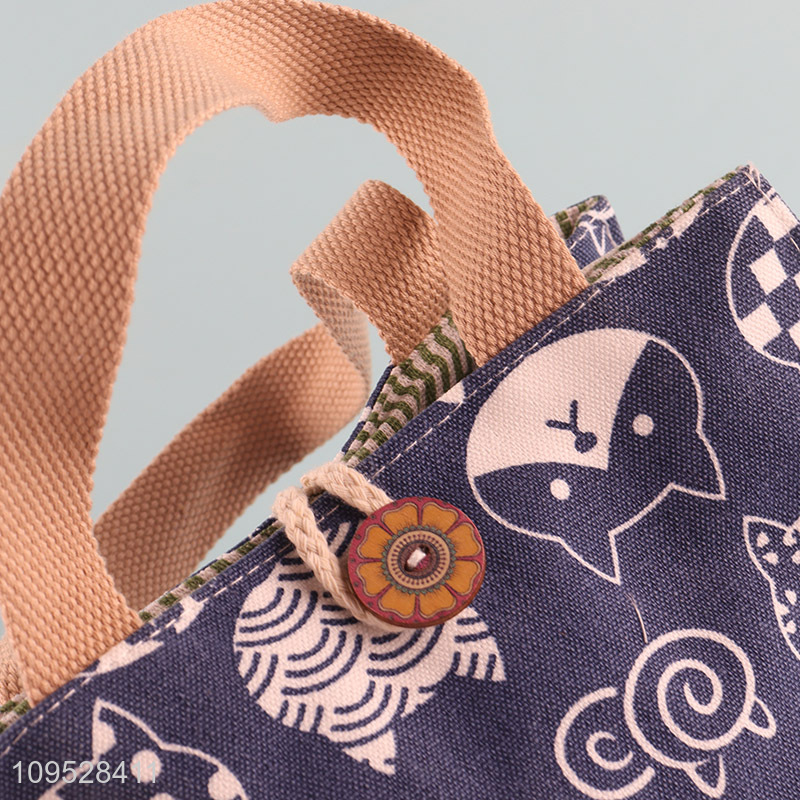 New arrival cat printed japanese style lunch bag