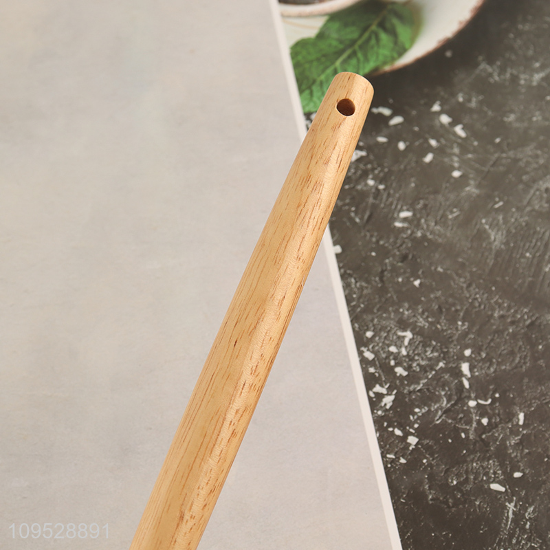 Yiwu market wood handle silicone spaghetti spatula