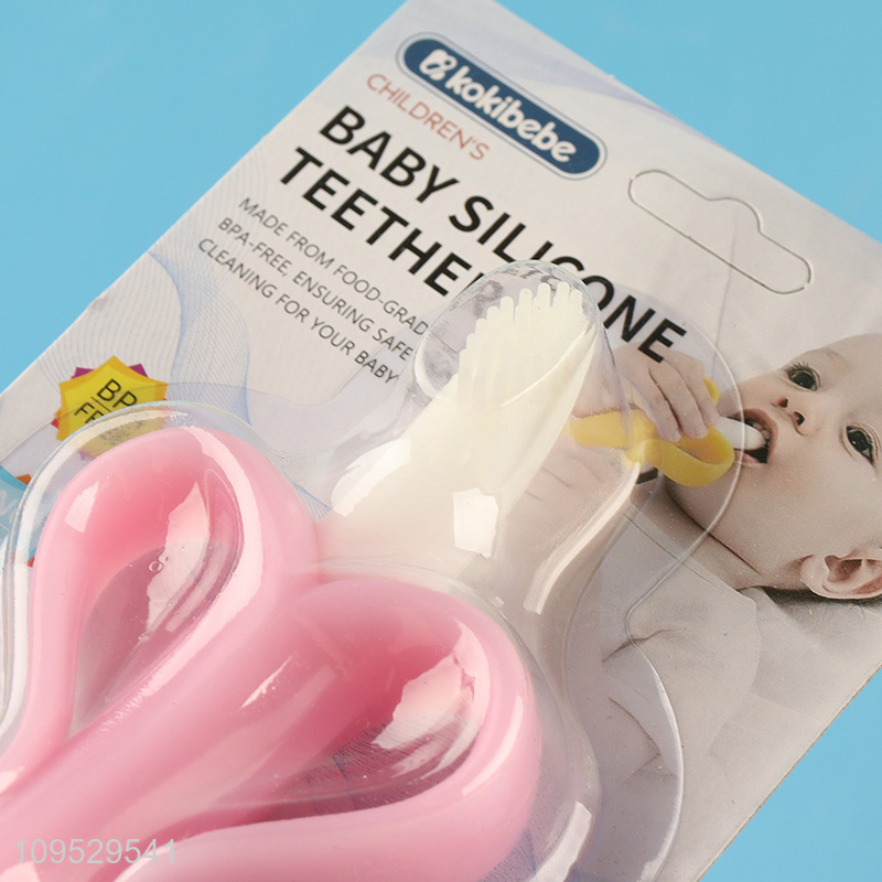 Wholesale Banana Shape Toothbrush Baby Teether