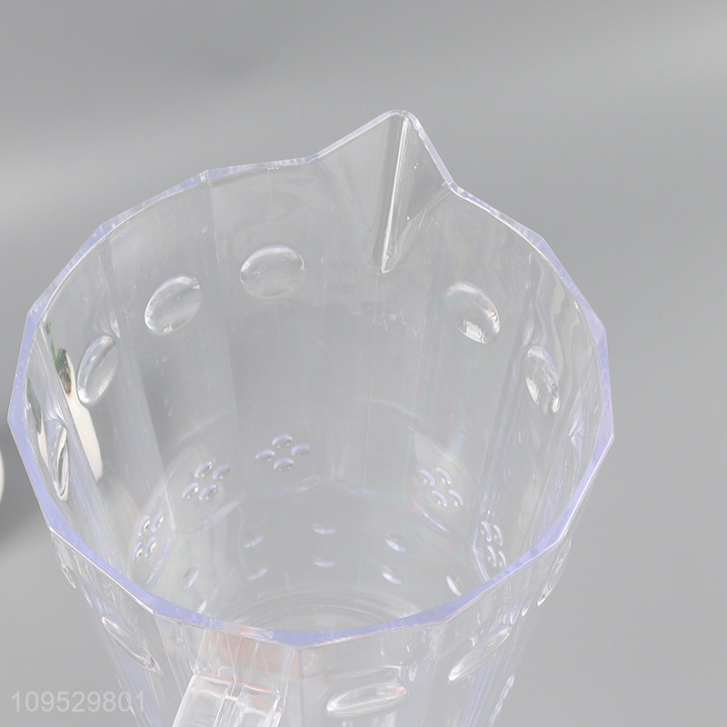 Hot products clear cold water jug plastic cup set