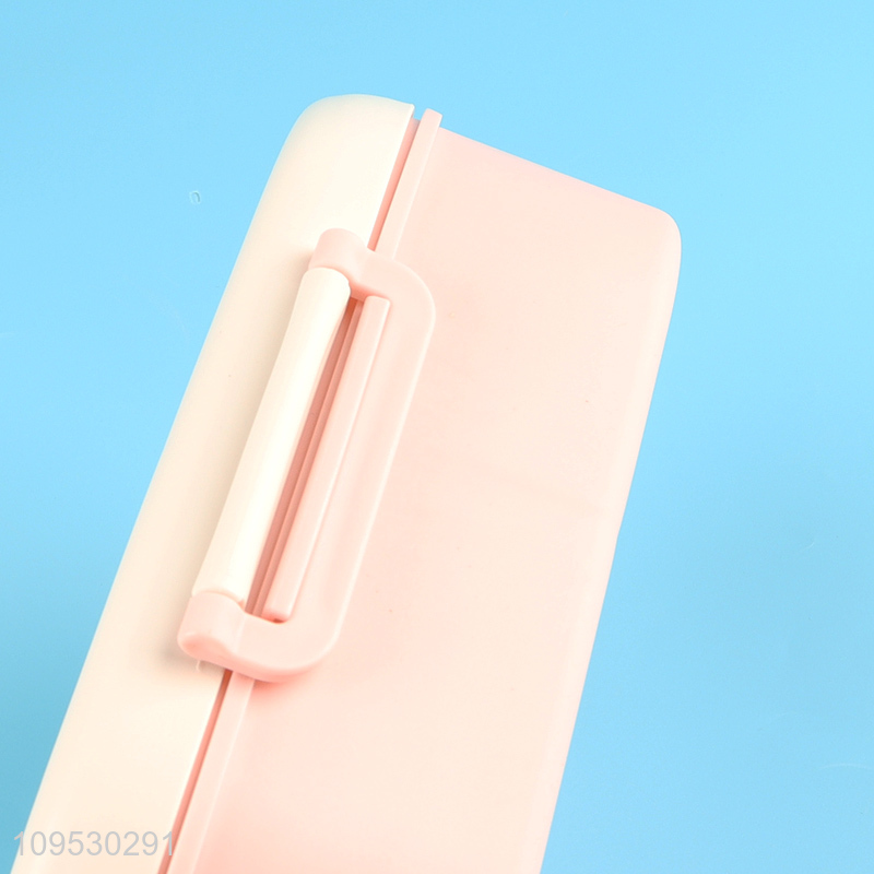 Hot sale 1200ml cartoon lunch box with fork and spoon