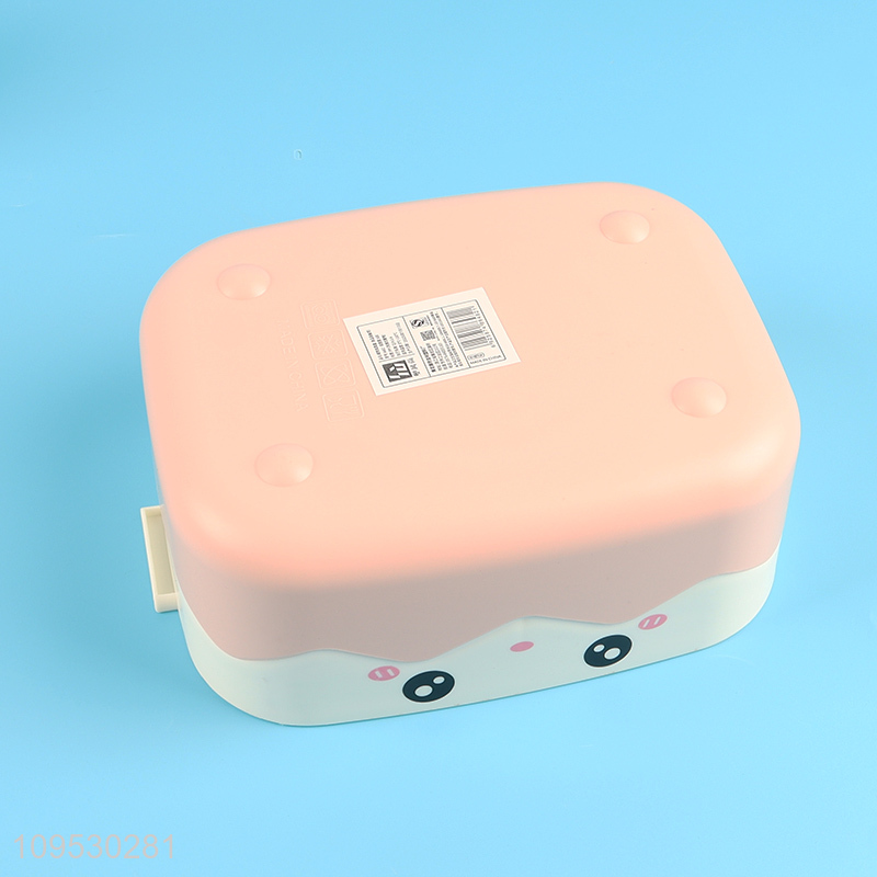 Yiwu market  1200ml portable lunch box with spoon and fork