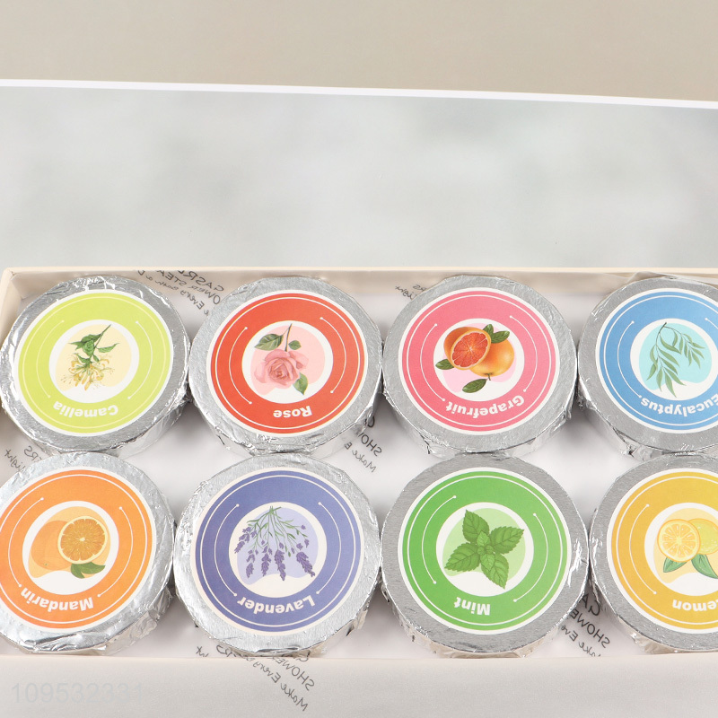 New arrival 8pcs aromatherapy shower steamers