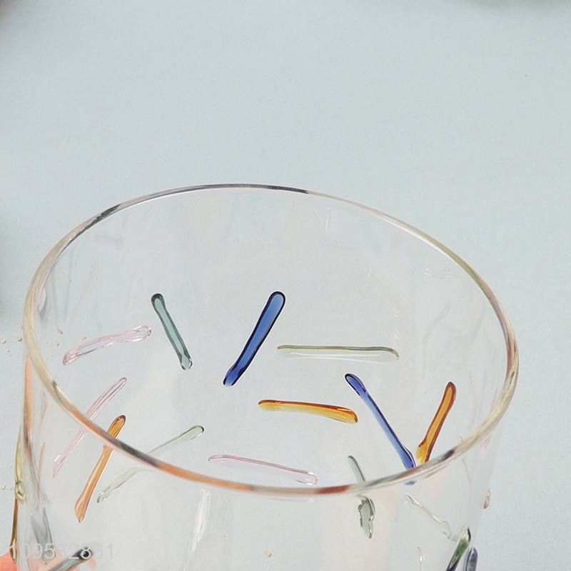 Best sale glass water cup drinking cup with lid
