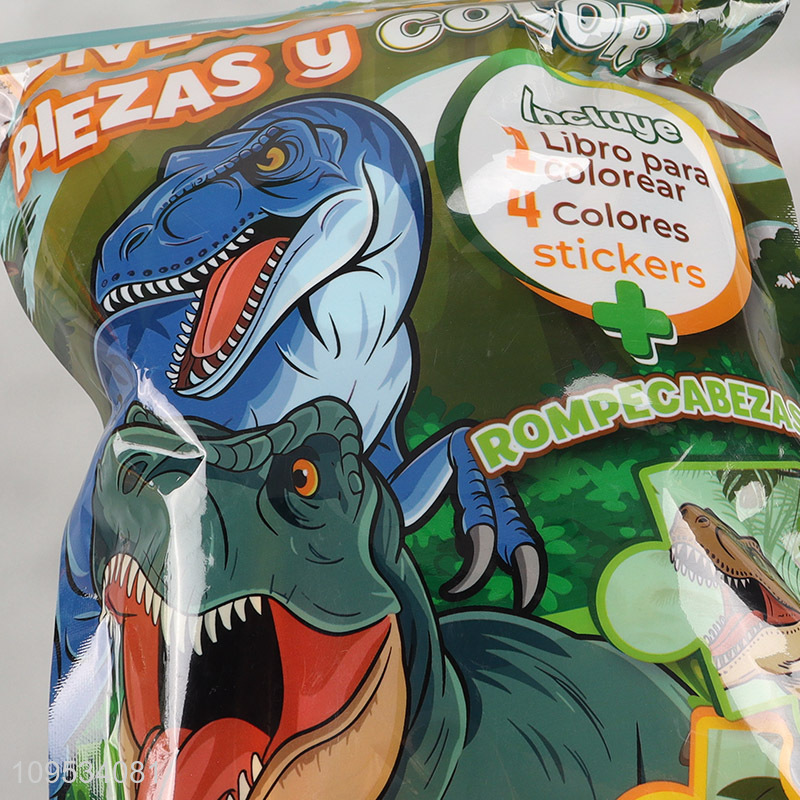 Yiwu market  dinosaur series kids puzzle toys