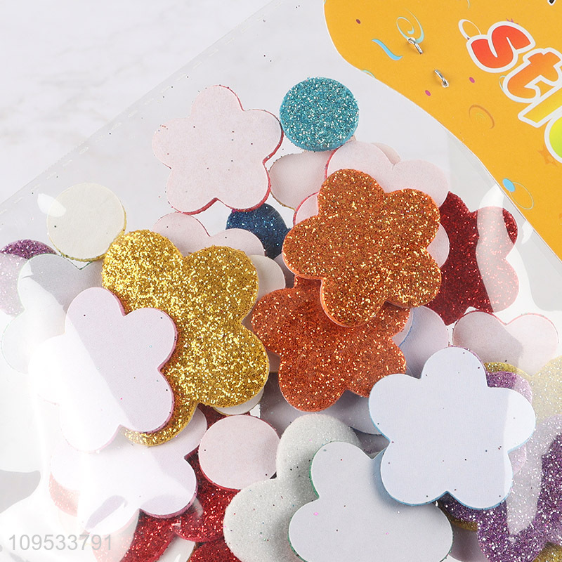 New arrival flower shape eva self-adhesive sticker