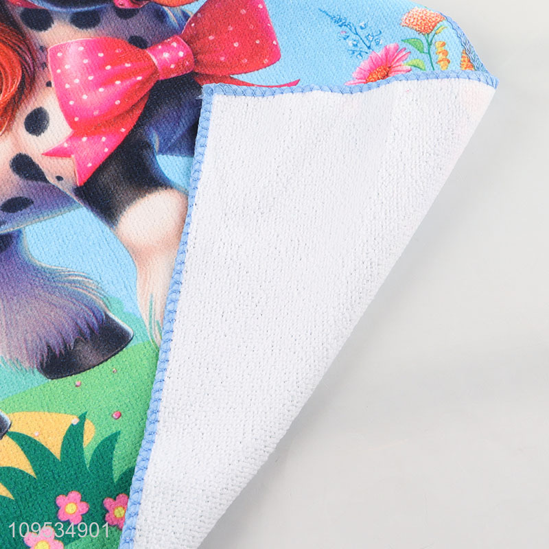 New product cartoon printed polyester towel for sale
