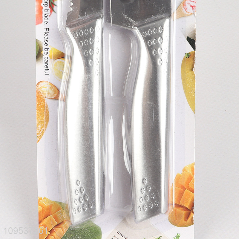 2 Pieces Stainless Steel Chef Knife Table Cutlery Set