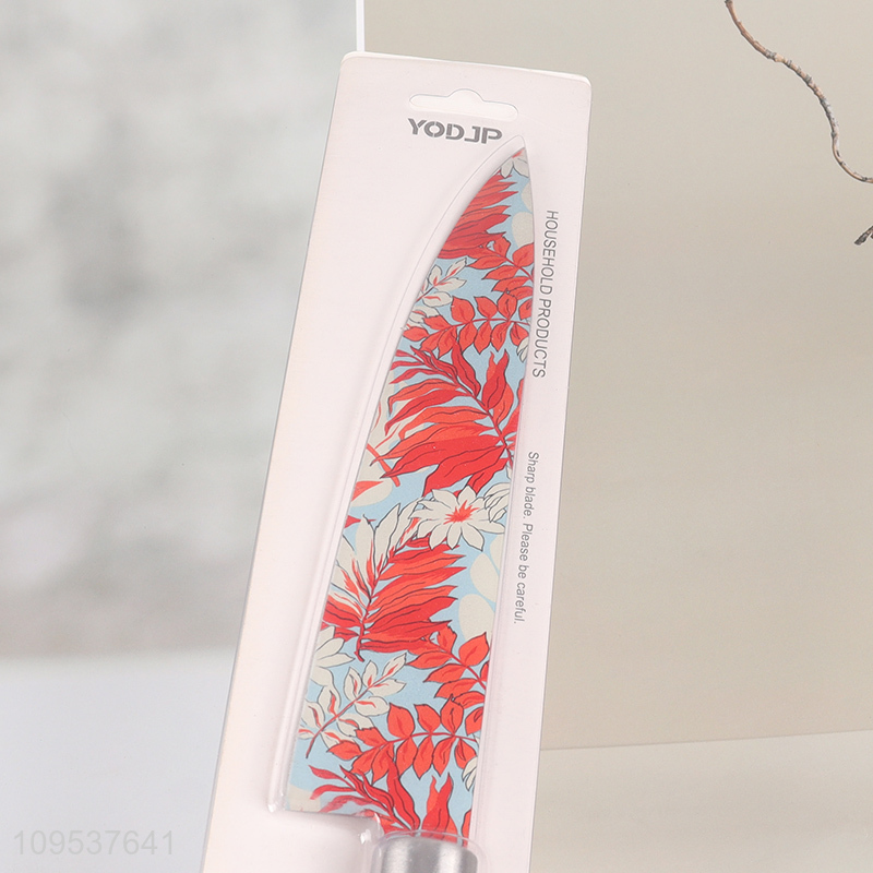 Popular Floral Print Blade Chef Knife Slicing Knife