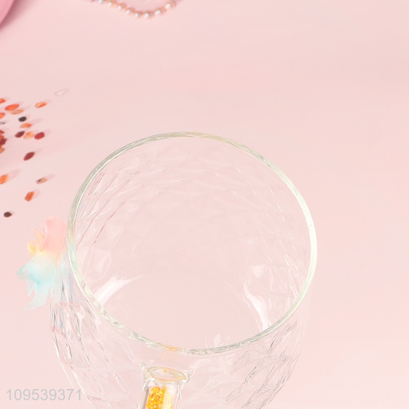 Factory supply glass water cup drinking cup for sale