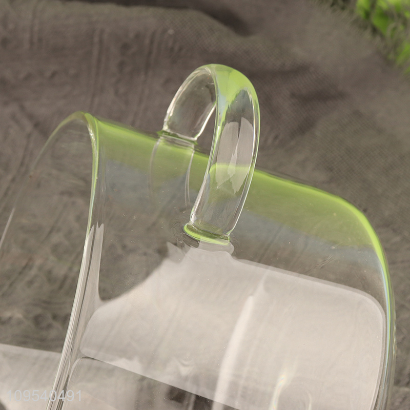 China wholesale clear double ear glass pot