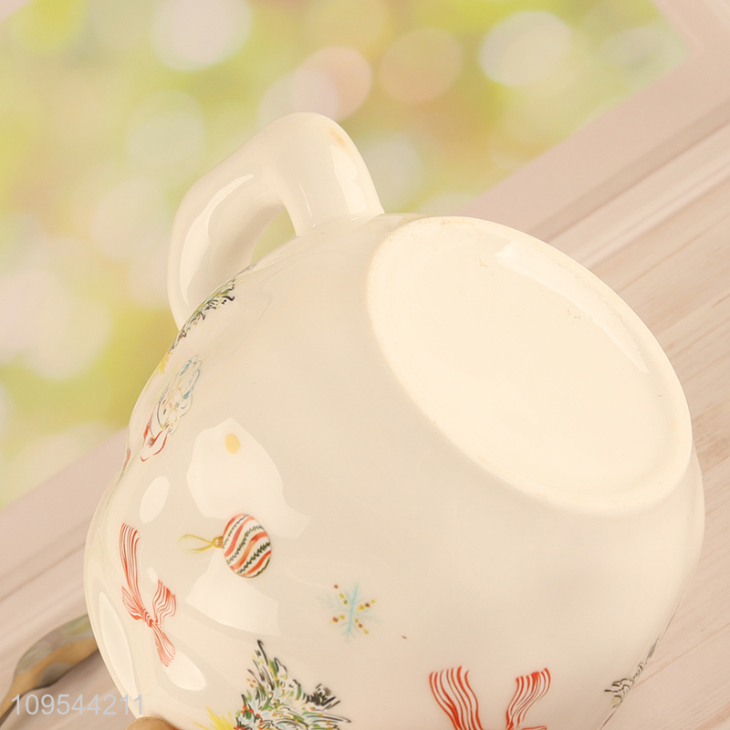 China supplier christmas ceramic cup and saucer set