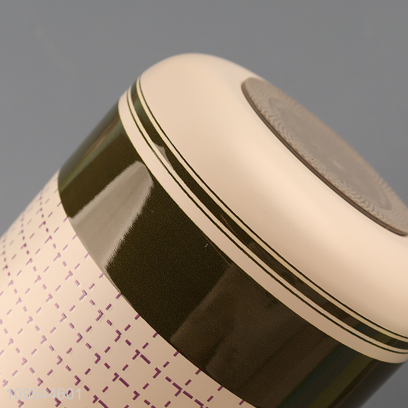 Custom 500Ml Plaid Pattern Dual Drink Insulated Water Bottle