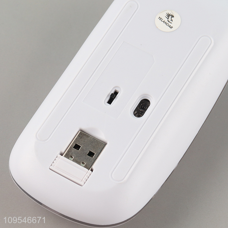 Hot items RGB rechargeable wireless bluetooth mouse