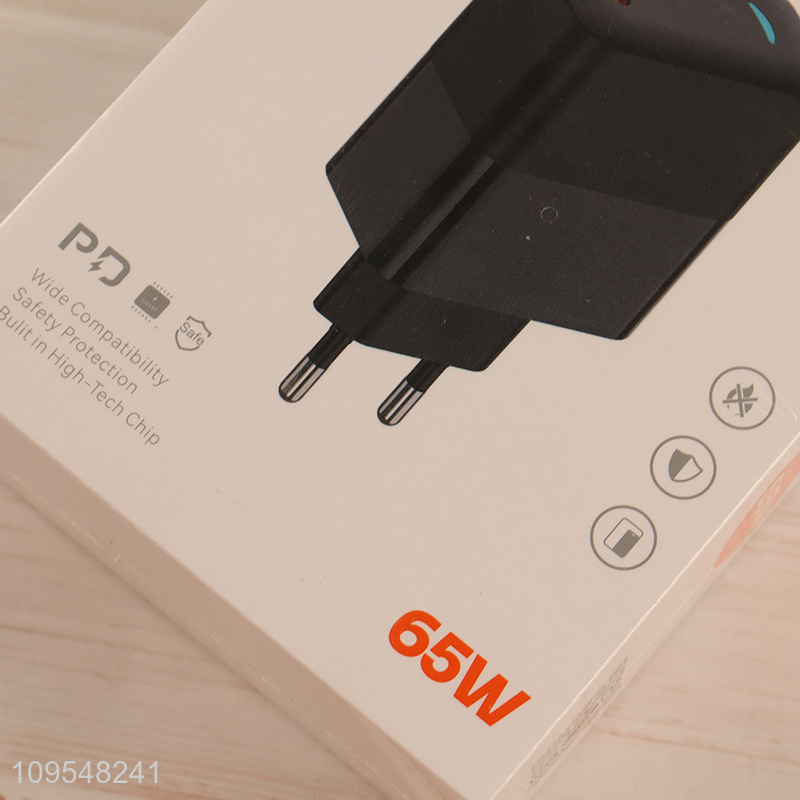 China supplier 65w PD fast charging GaN charger