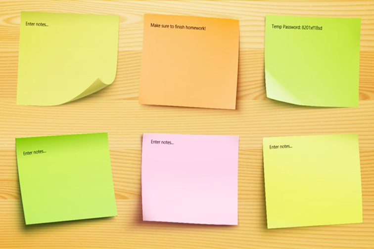 To Recycling the Sticky Notes